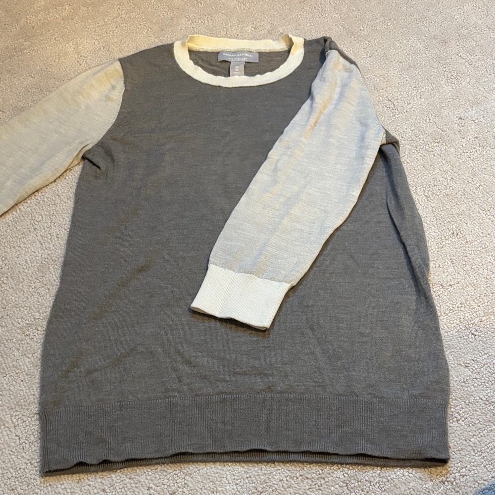Tan and Cream Sweater